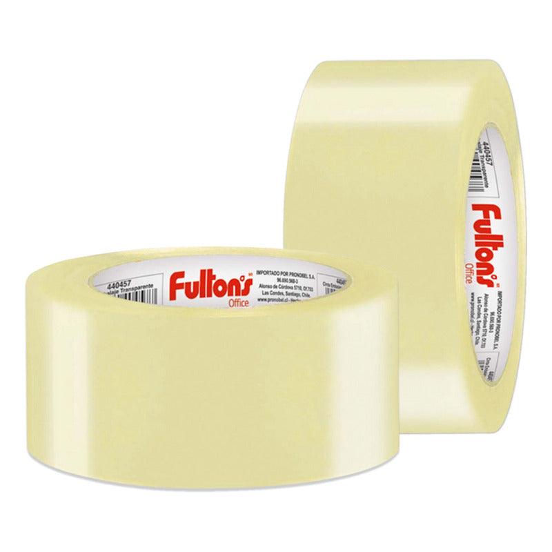 Cinta adhesiva transparente Fultons de alta resistencia, ideal para sellado y embalaje - Louicid