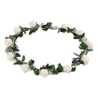 Cintillos Diadema Con Rosas Blanco Para Niñas - Louicid