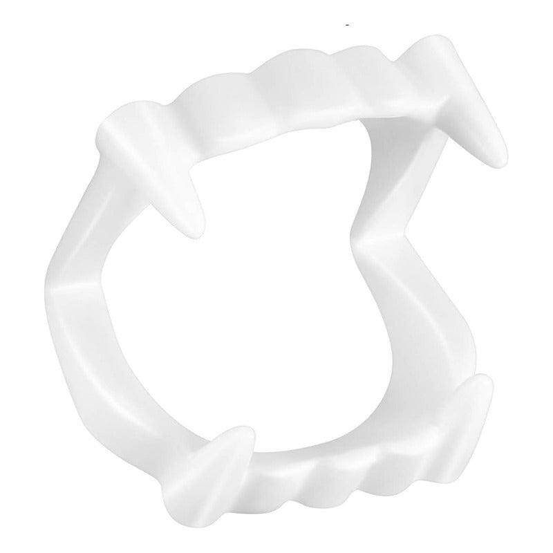 Pack 12pcs Dientes De Vampiro Blanco Disfraz Para Halloween - Louicid
