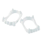 Pack 12pcs Dientes De Vampiro Blanco Disfraz Para Halloween - Louicid