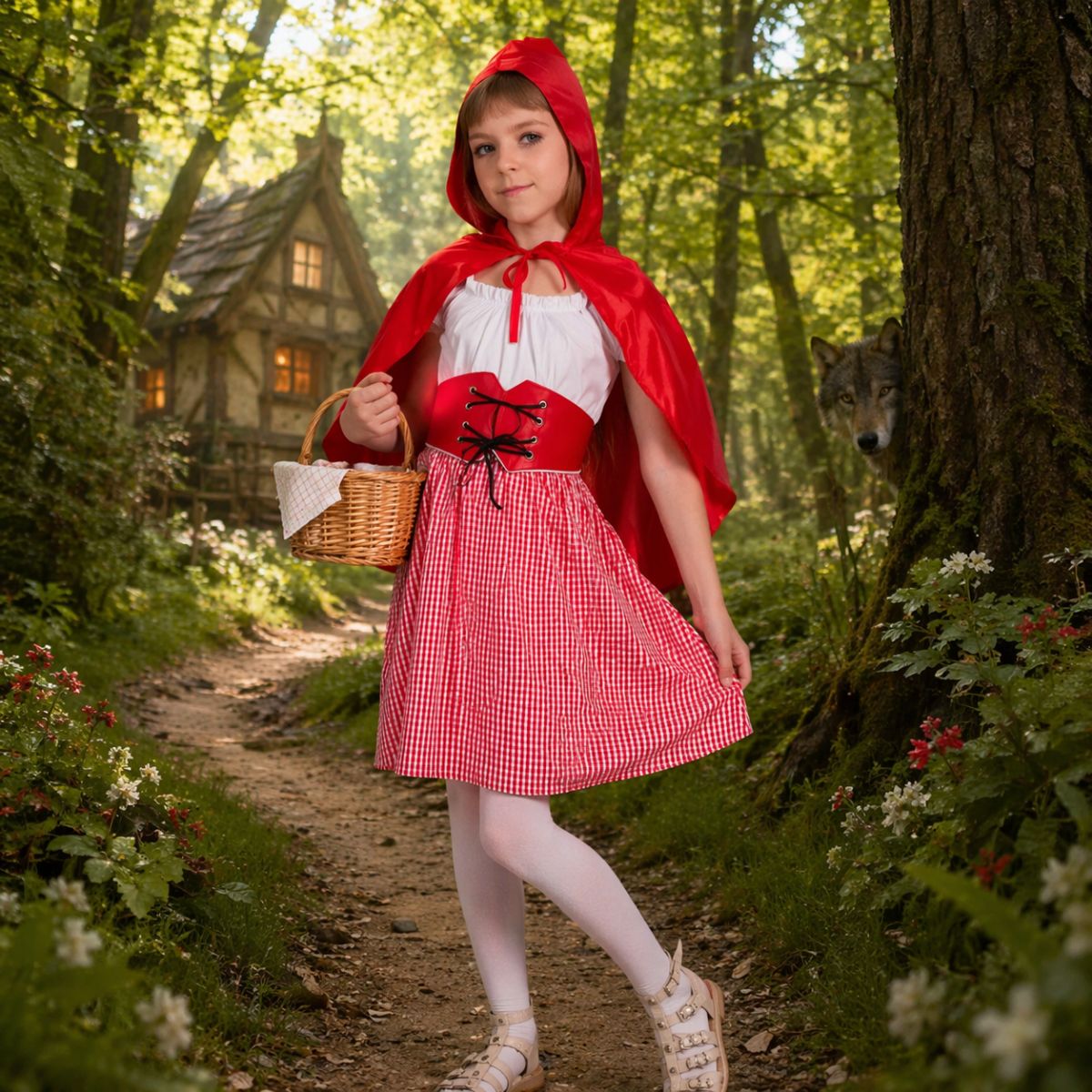 Disfraz de Caperucita Roja para Niña - Louicid