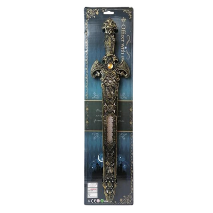 Espada Caballero Piedra De 53 cm con Funda Disfraz Infantil - Louicid