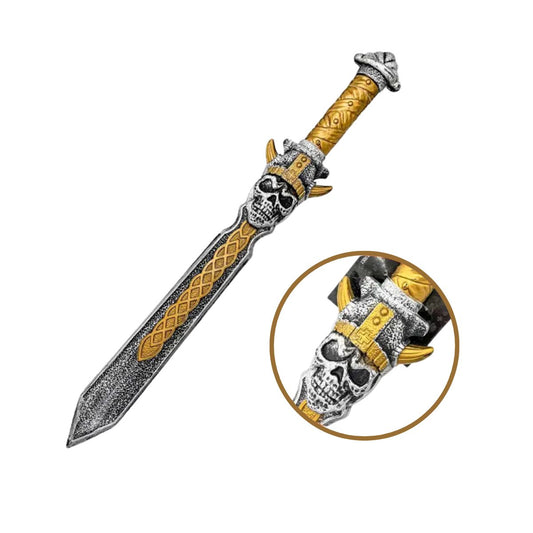Espada decorativa de calavera para disfraz infantil, diseño llamativo de 58cm - Louicid