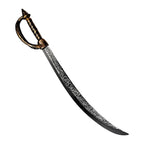 Espada pirata de 68cm con doble mango, ideal para disfraces, orientada hacia abajo - Louicid