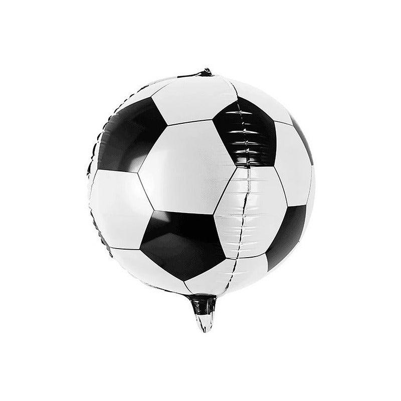 Globo Foil Pelota Fútbol 56cm Decoración Para Cumpleaños - Louicid