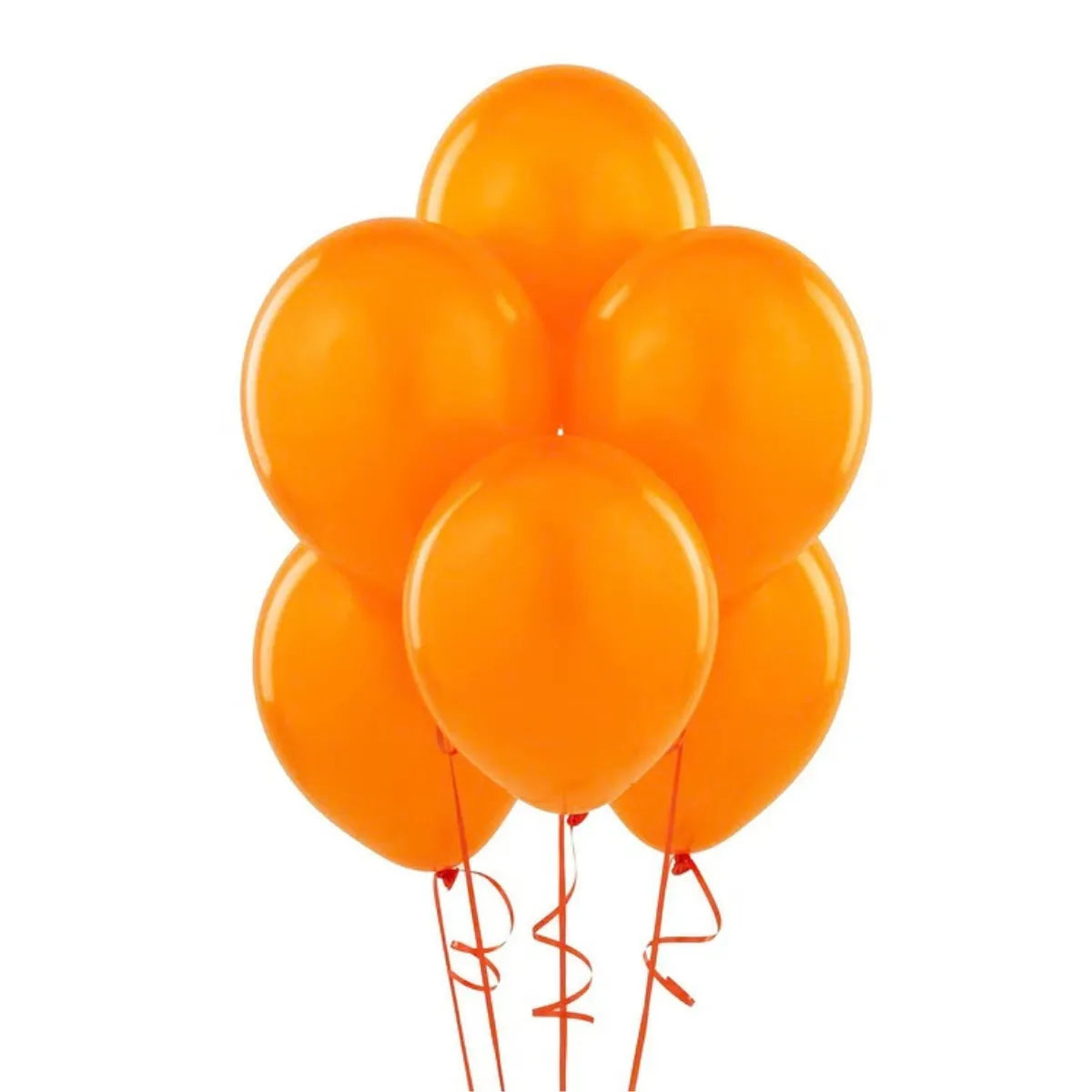 Globos Lisos 25pcs Decoración Para Cumpleaños Naranja - Louicid