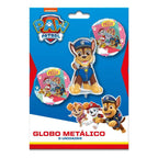 Pack cerrado con 3 globos foil temáticos de Paw Patrol, ideal para celebraciones de cumpleaños - Louicid
