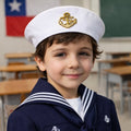 Gorro Marinero Blanco Disfraz Para Niños - Louicid