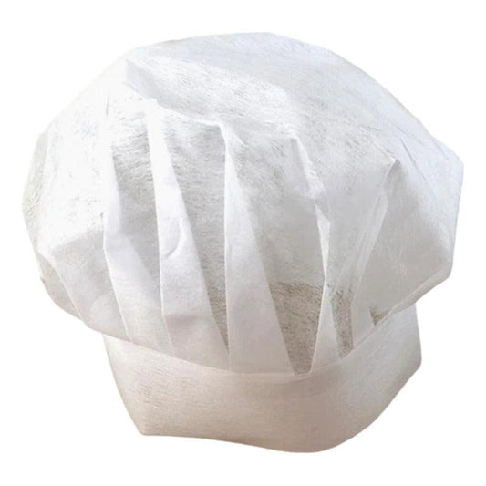 Gorro De Chef O Cocina Blanco Desechable Infantil Unisex - Louicid
