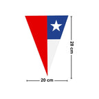 Guirnalda Banderines Bandera Chilena 3mts Medidas - Louicid