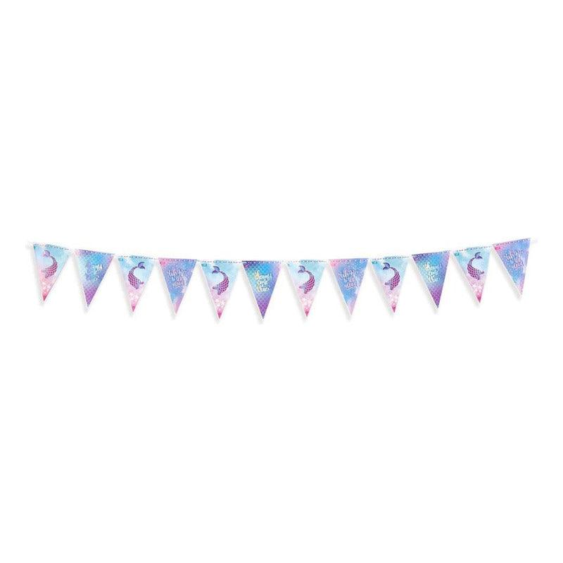 Guirnalda Sirena Tornasol 10pcs Banderines Cumpleaños Argos - Louicid