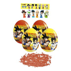 Pack 12 Huevos Sorpresas Dragon Ball Super 2d  Stickers Caramelo Exposivo - Louicid