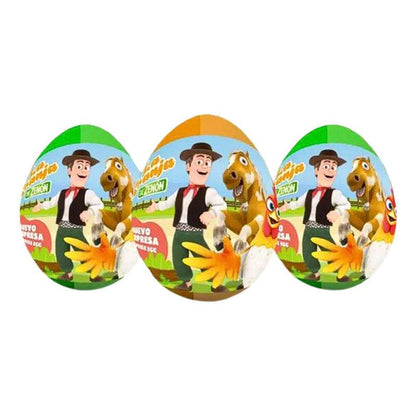 Vista de los huevos sorpresa La Granja de Zenón, ideales como regalos para cumpleaños infantiles - Louicid