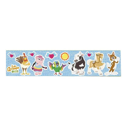 Stickers temáticos de La Granja de Zenón incluidos en el huevo sorpresa para niños - Louicid