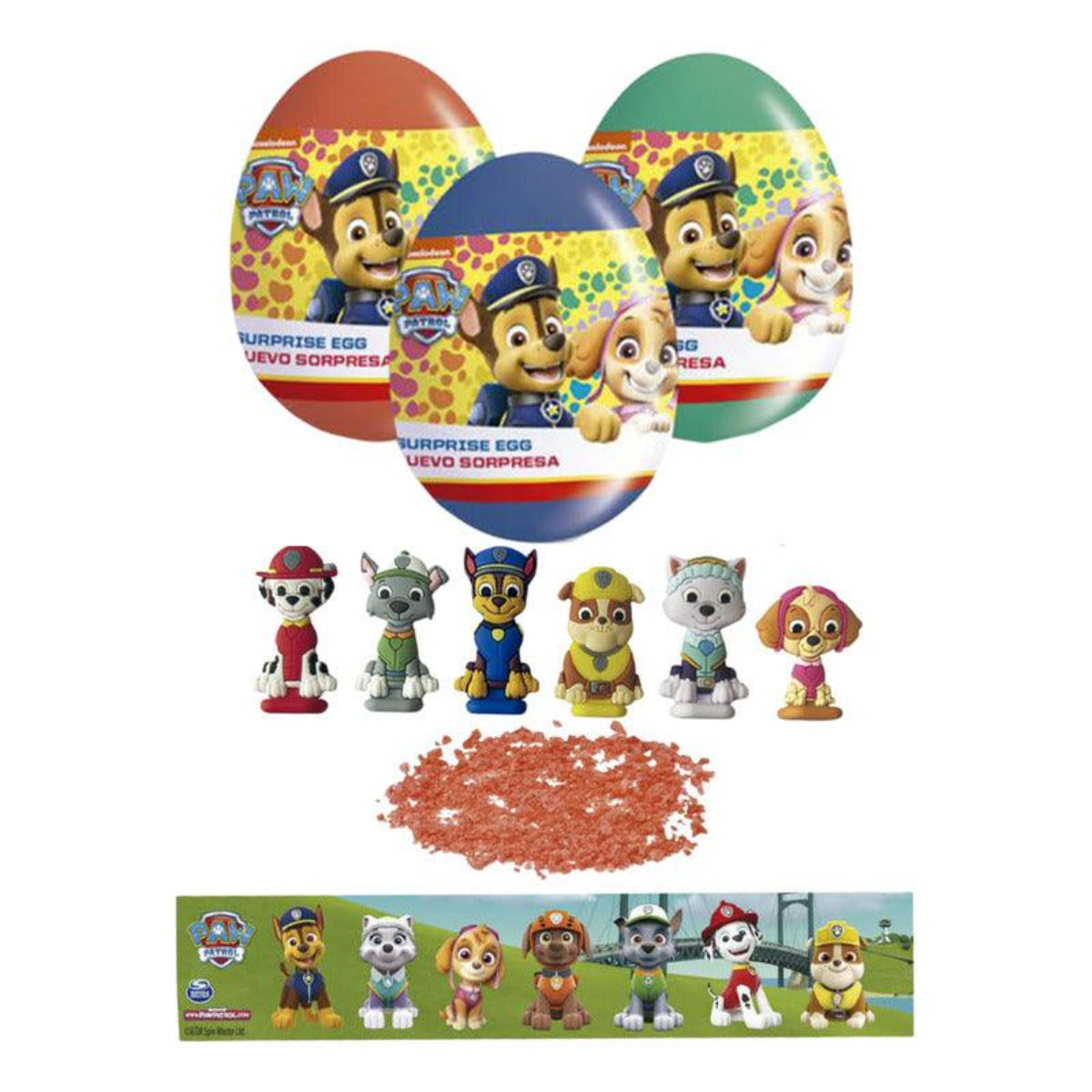 Huevo Sorpresa Paw Patrol Figura 2D Stickers Y Caramelo - Louicid