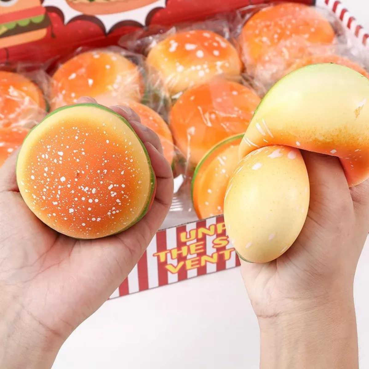 Juguete Antiestrés Para Sándwiches Squishy Burger Fidget - Louicid