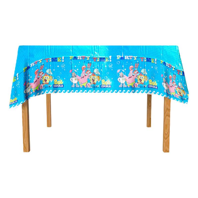 Mantel Bob Esponja 108x182cm Para Cumpleaños Infantil - Louicid