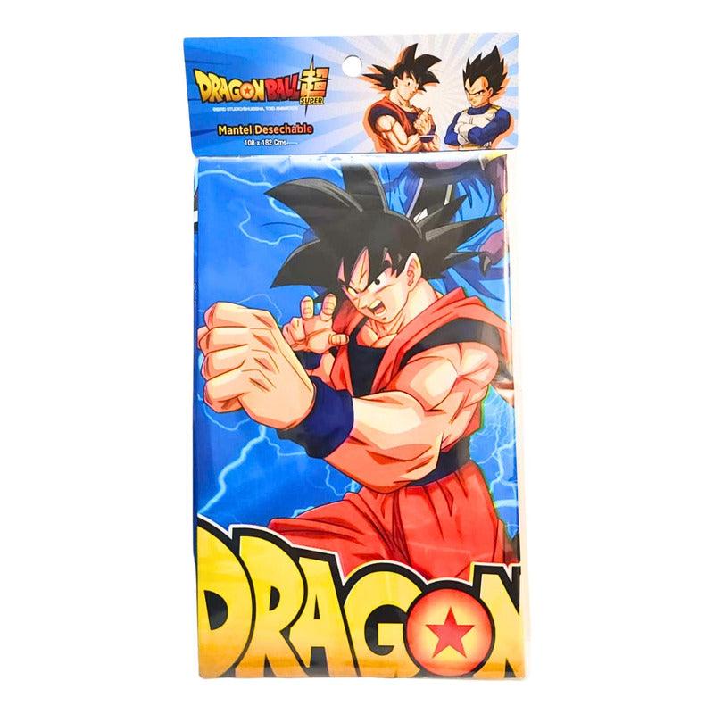 Mantel Desechable Dragon Ball Super 108x182 cm Para Cumpleaños - Louicid