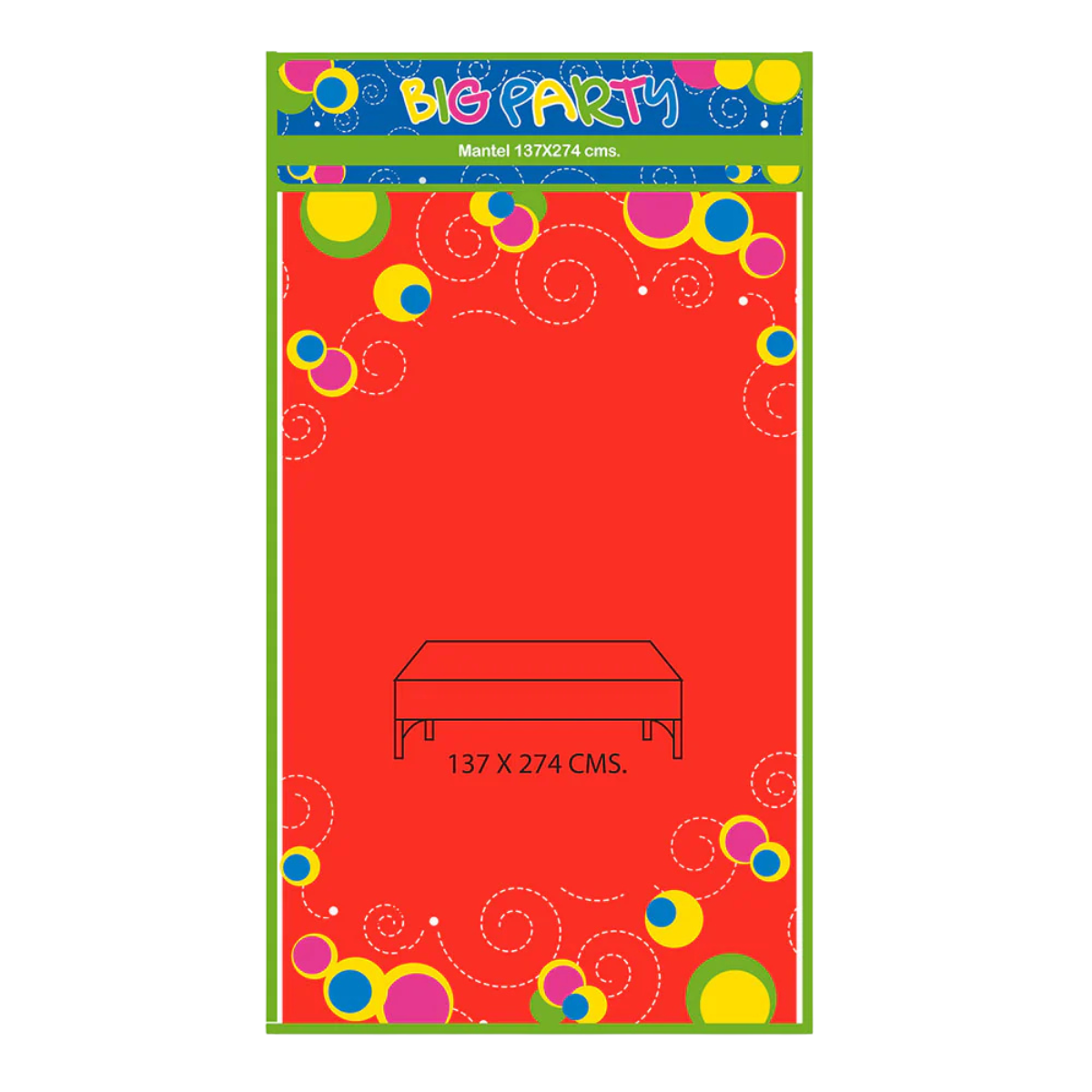 Mantel Plástico Desechable Rojo 137x274 cm Para Celebraciones - Louicid