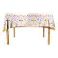 Mantel Religioso Cruz Dorado 170x130cm Para Primera Comunión - Louicid