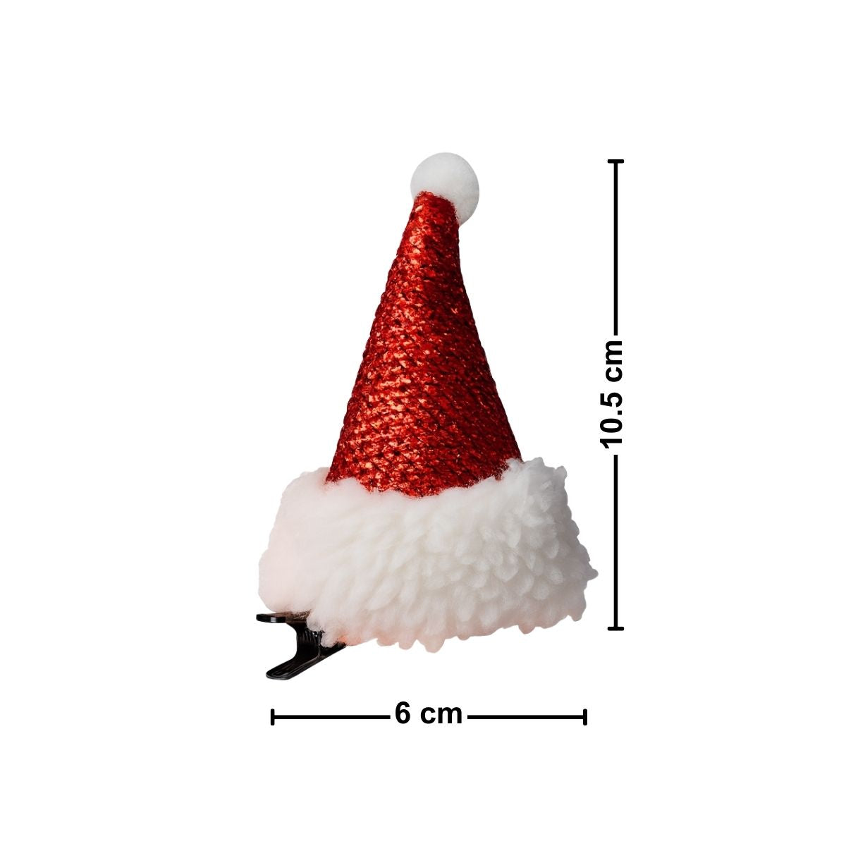 Mini Gorro Pascuero Con Pinza Navideña - Louicid