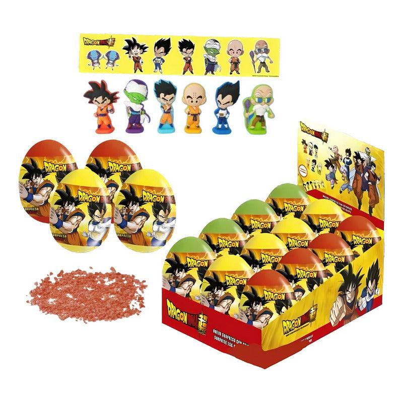 Pack 12 Huevos Sorpresas Dragon Ball Super 2d Y Stickers - Louicid