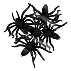 Pack 6 Arañas Negras Para Decoración Halloween - Louicid
