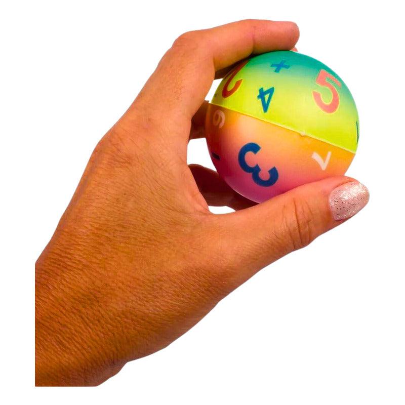 Pack 9 Pelotas Antiestrés Con Números Para Cumpleaños Glam - Louicid