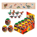 Pack 12 Huevos Sorpresas Jurassic World Dinosaurio 2D Y Stickers - Louicid