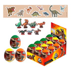 Pack 12 Huevos Sorpresas Jurassic World Dinosaurio 2D Y Stickers - Louicid