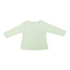 Polera De Bebé Niña Manga Larga Conejo Celeste Agua - Louicid