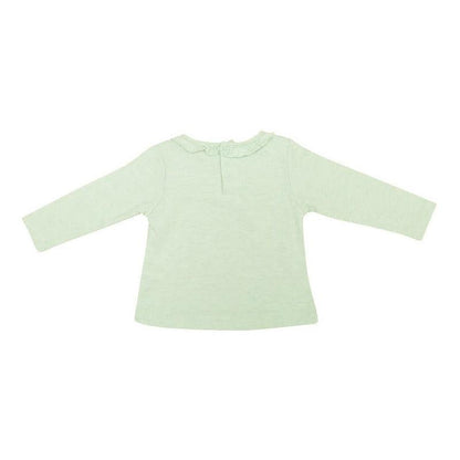 Polera De Bebé Niña Manga Larga Conejo Celeste Agua - Louicid