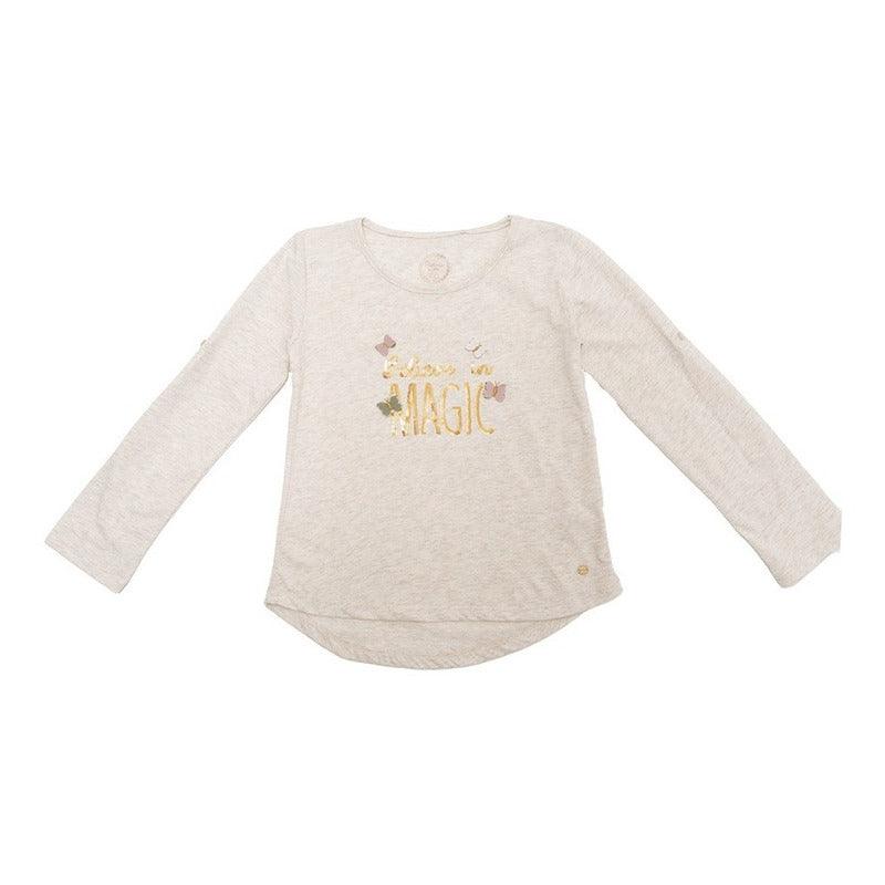 Polera De Niña Manga Larga Pierina Love Collection - Louicid