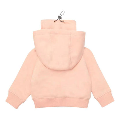 Polerón De Bebé Niña Rosado Con Gorro - Louicid