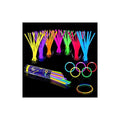 Pack 100 Pulseras Flúor Neón Tik Tok Brillan En Oscuridad - Louicid