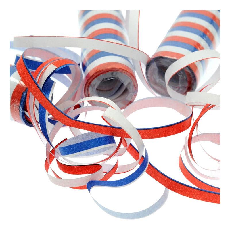Pack 54 Serpentinas Tricolor Decoración Para Fiestas Patrias Chile - Louicid