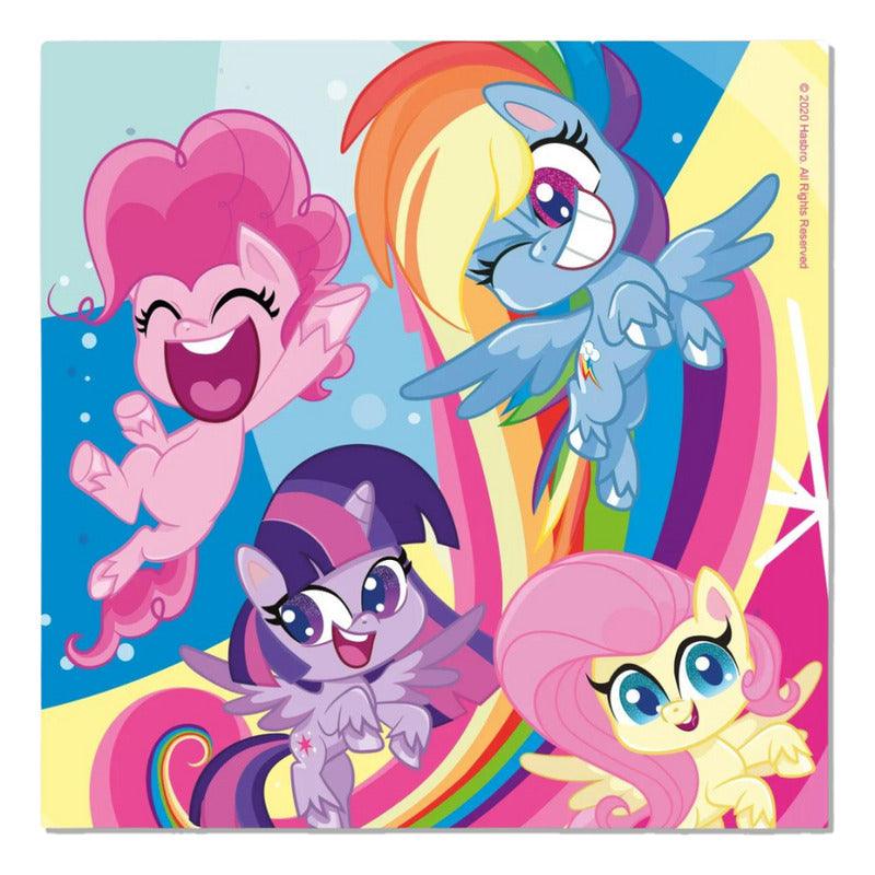 Set 10 Servilletas My Little Pony 33x33cm Para Cumpleaños - Louicid