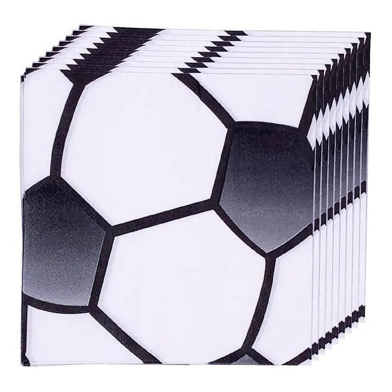 Servilletas Para Cumpleaños Pelota Futbol 12 Unidades - Louicid