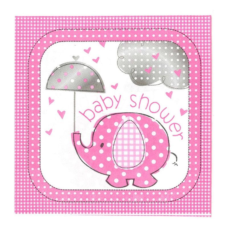 Servilletas Elefante 20 Uds Para Baby Shower - Louicid