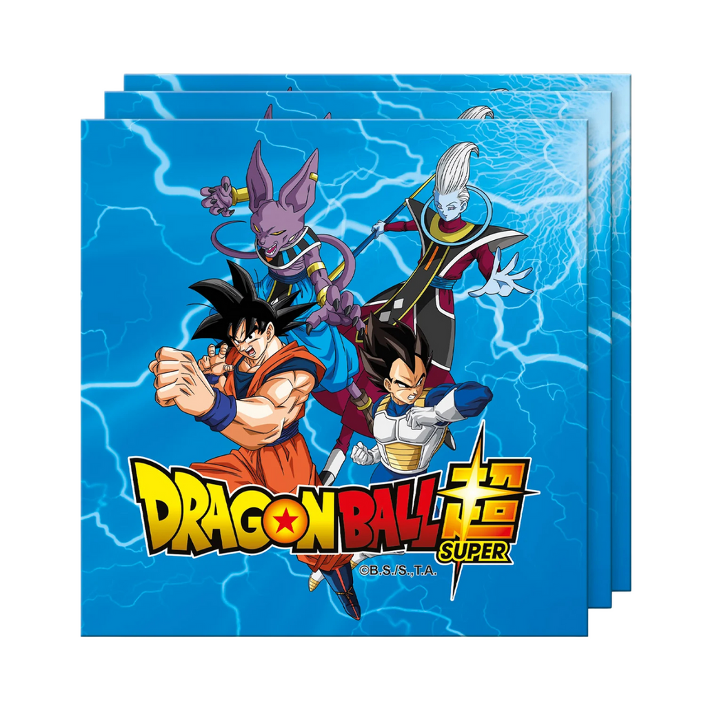 Set 10 Servilletas Dragon Ball Super Para Cumpleaños Infantil - Louicid