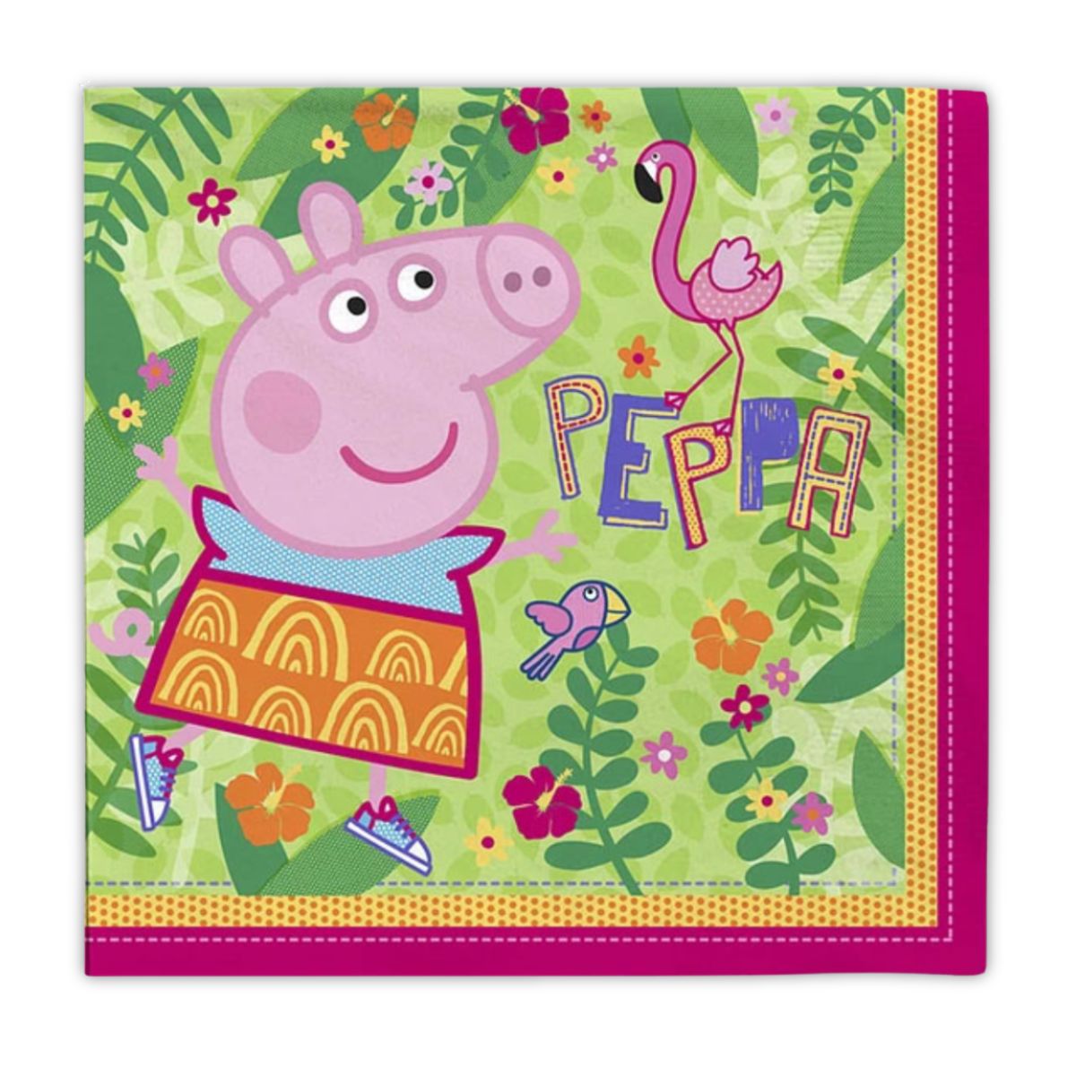 Set 12 Servilletas Peppa Pig 33x33cm Para Cumpleaños - Louicid