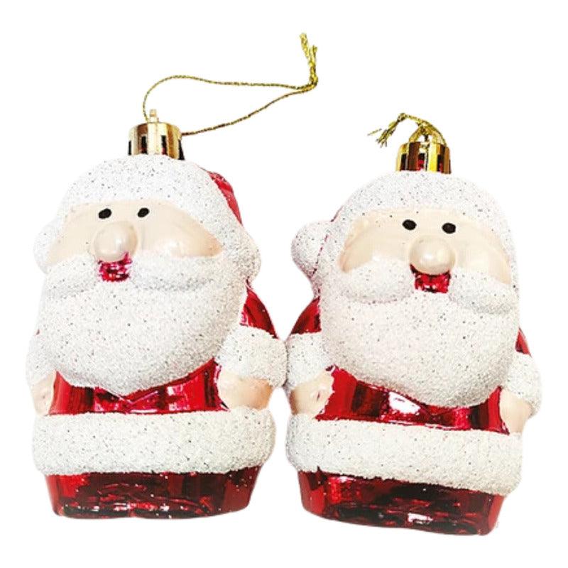 Set 2 Viejos Pascueros Adorno Navideño Para Arbolito - Louicid