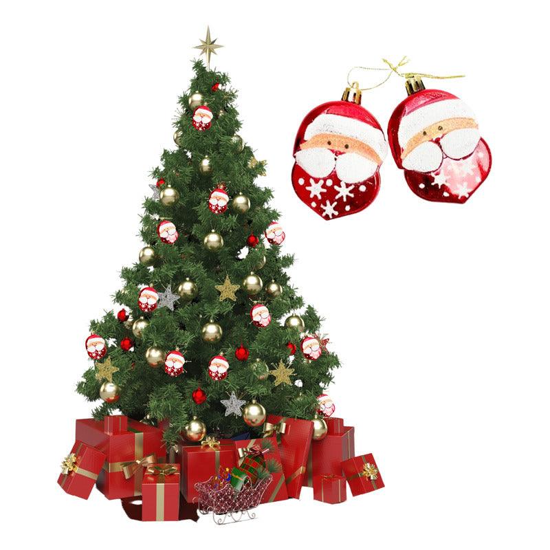 Set 2 Viejos Pascueros Plano Adorno Navideño Para Arbolito - Louicid