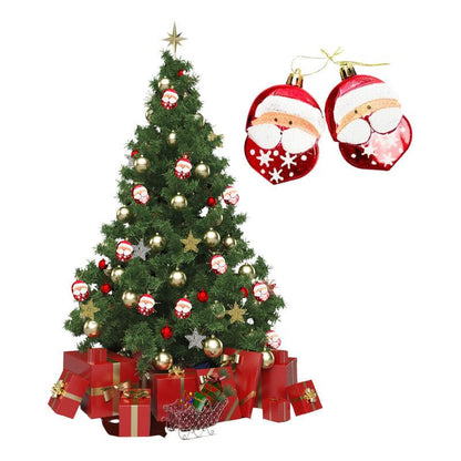 Set 2 Viejos Pascueros Plano Adorno Navideño Para Arbolito - Louicid