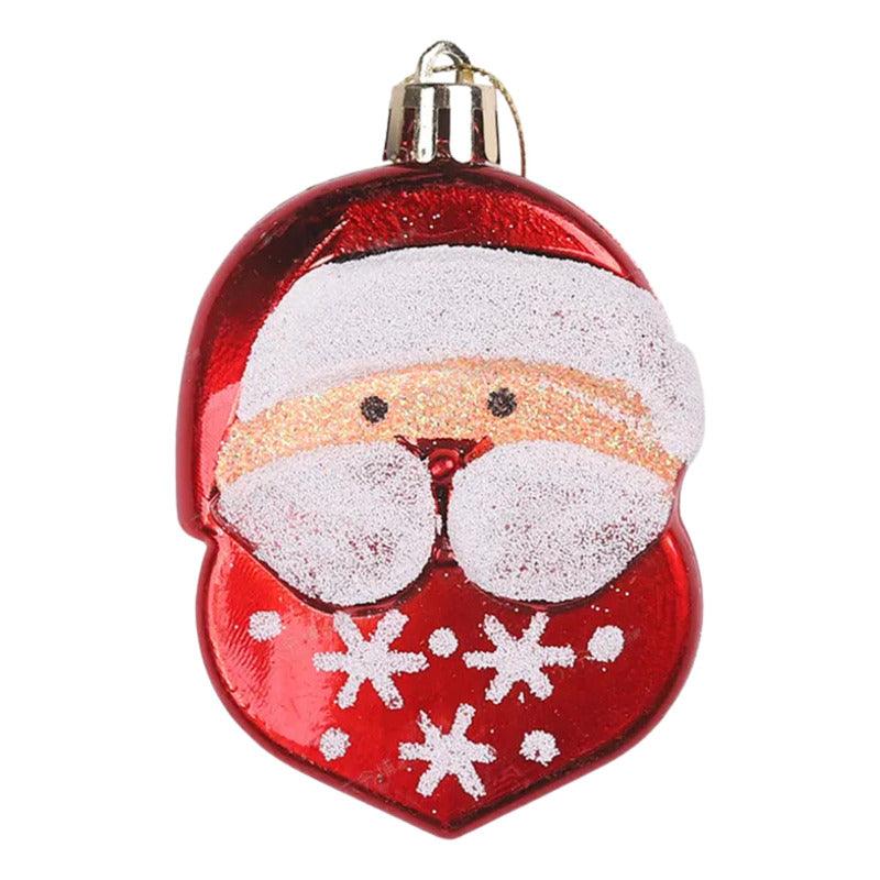 Set 2 Viejos Pascueros Plano Adorno Navideño Para Arbolito - Louicid