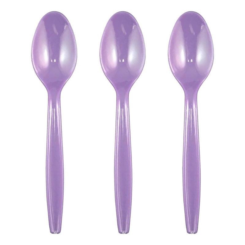 Set 20 Cucharas Plástico Desechable Para Celebraciones - Louicid