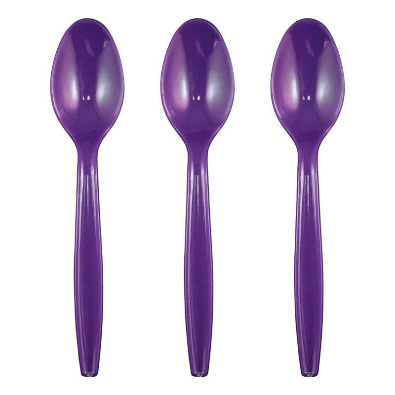 Set 20 Cucharas Plástico Desechable Para Celebraciones - Louicid