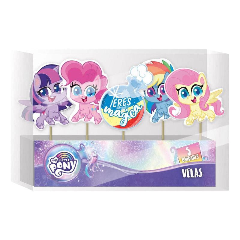 Set 5 Velas My Little Pony Para Cumpleaños - Louicid