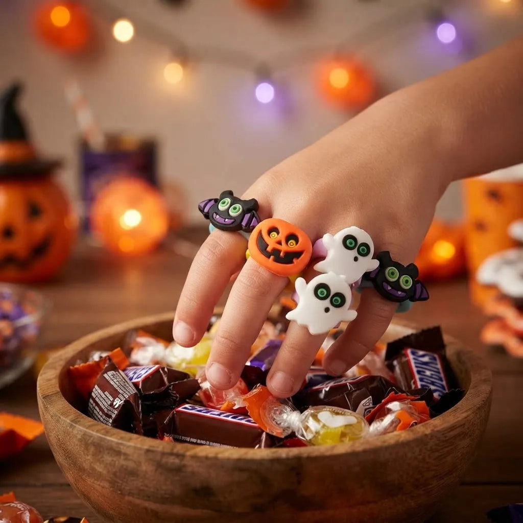 Set 6 Anillos Monstruos Para Celebraciones Halloween - Louicid