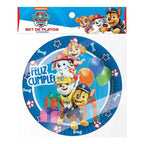 Set 6 Platos Cartón Paw Patrol 18cm Para Cumpleaños - Louicid